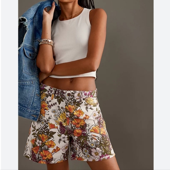 Wrangler Pants - Wrangler Orange and Yellow Bermuda Shorts Vibrant Summer Style